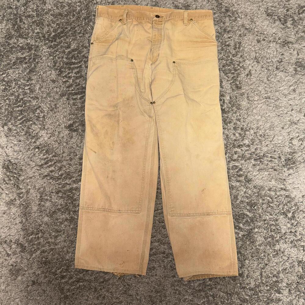 Carhartt Men's Tan and Cream Trousers